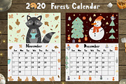 2020 Forest Calendar Template, a Stationery Template by Gulnara Sabirova (Thumbnail 11 of 12)