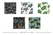Turtle Retro Art Style Patterns, a Pattern Graphic by karenfoleyphoto (Thumbnail 10 of 10)