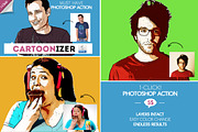 Comic Cartoon Photoshop Action, an Action Add-On by psddude (Thumbnail 2 of 2)