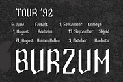 Sabbatic - Modern Doom Gothic Font, a Font by riff.type (Thumbnail 10 of 10)