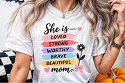 Mother's Day Svg, She is Mom Svg, a Seasonal Illustration by Sublimation Artist (Thumbnail 6 of 9)