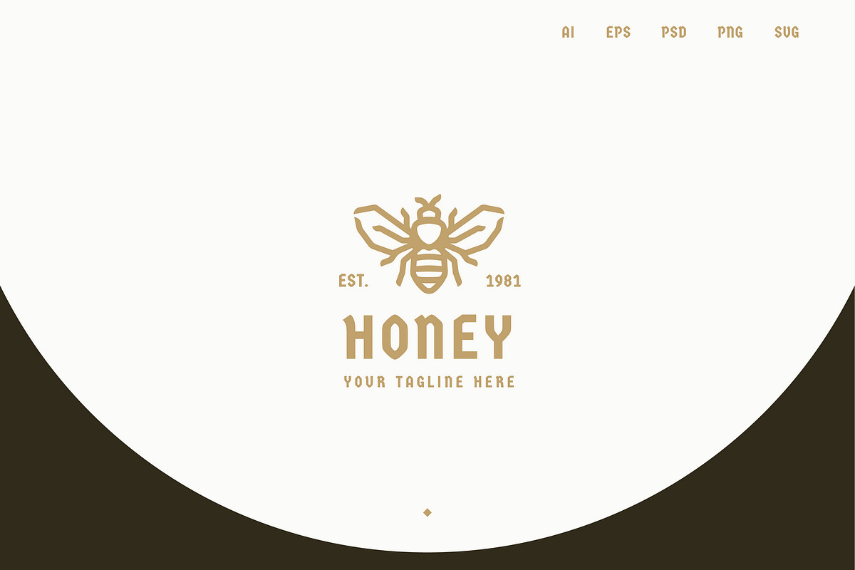 Bee Logo Template, a Branding & Logo Template by Snitovets (Photo 1 of 3)