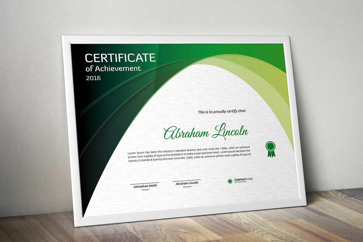 Certificate Word | PSD | AI, a Stationery Template by Curve Design (Photo 2 of 3)