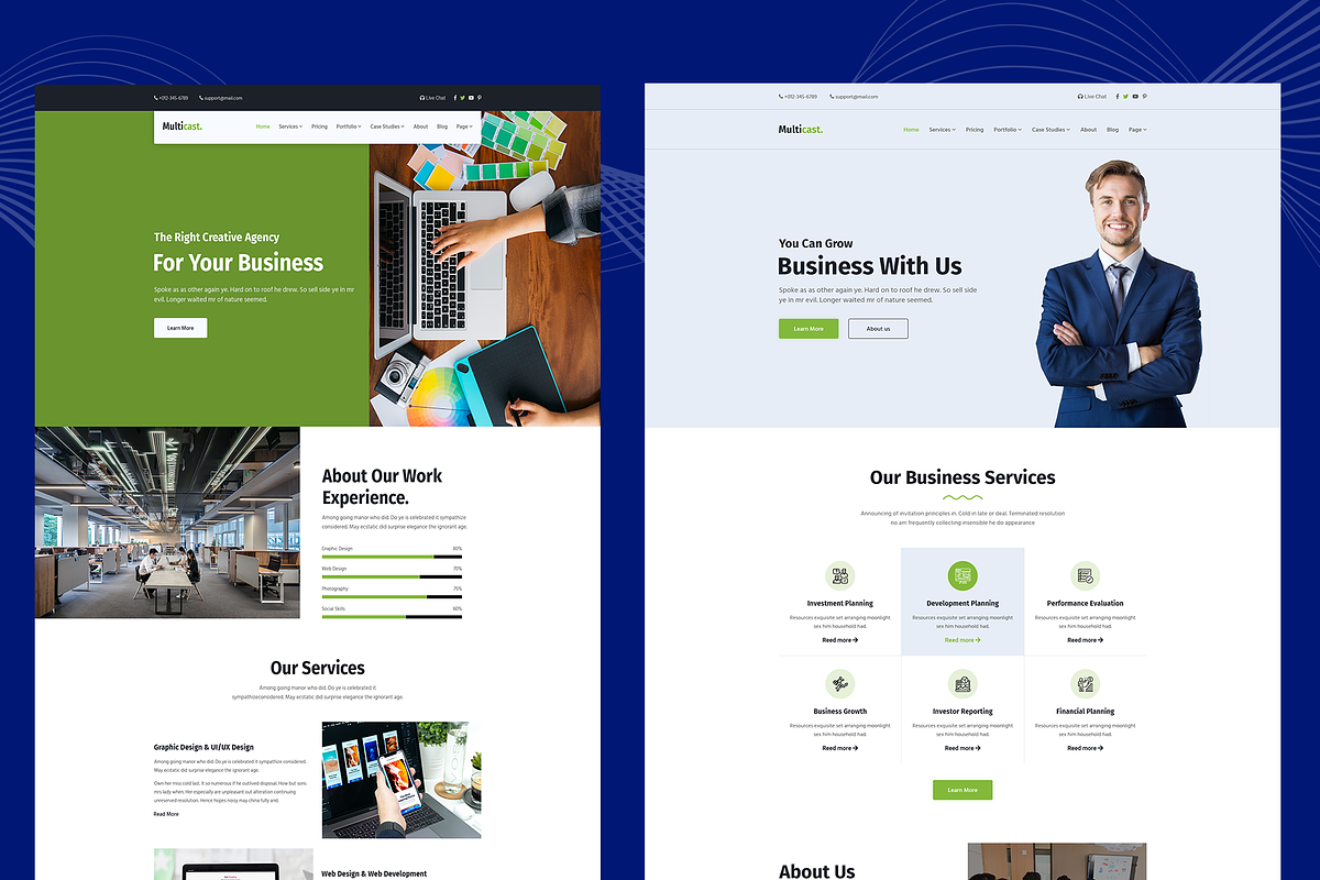 Multicast - Business HTML Template, a HTML Template by THESOFTKING (Photo 2 of 3)