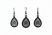Leaf Earring Silhouette Bundle, a Pattern Graphic by jahid234 (Thumbnail 13 of 13)