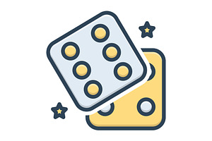 Dice Entertainment Color Icon