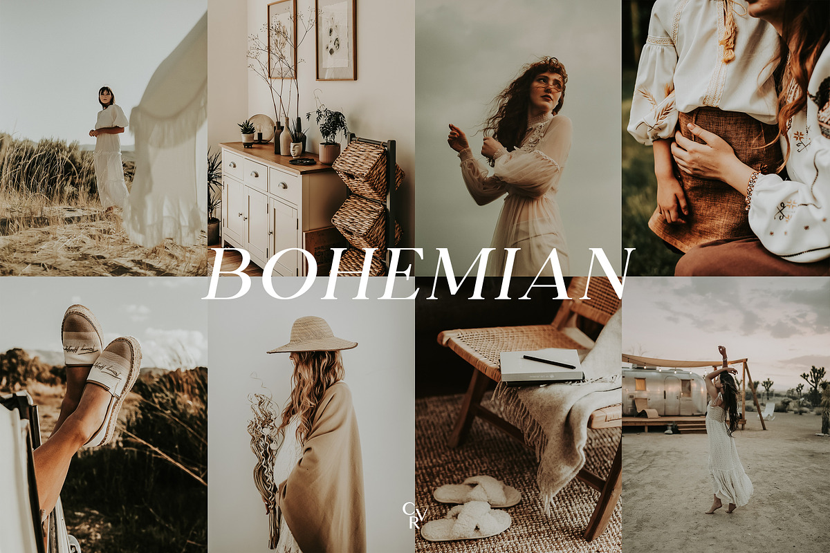 15 Bohemian Lightroom Presets, a Preset Add-On by CVR Presets (Photo 3 of 7)