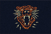 Head of Wild Beast - SVG,Vector,PNG, an Animal Illustration by Ben studio (Thumbnail 7 of 13)