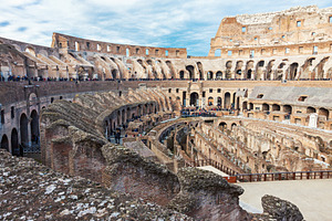 Interior of Colosseum in Rome, an Architecture Photo by BOOCYS