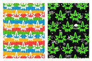 Marijuana Seamless Pattern Bundle 2, a Pattern Graphic by Slavko Kahovsky (Thumbnail 4 of 9)