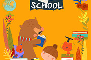 Frame Composed of Girl with Book, an Education Illustration by Maria Starus (Thumbnail 1 of 3)