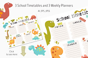 Nursery Art Dinosaurs Kids Bundle, an Animal Illustration by Nursery Art (Thumbnail 7 of 9)