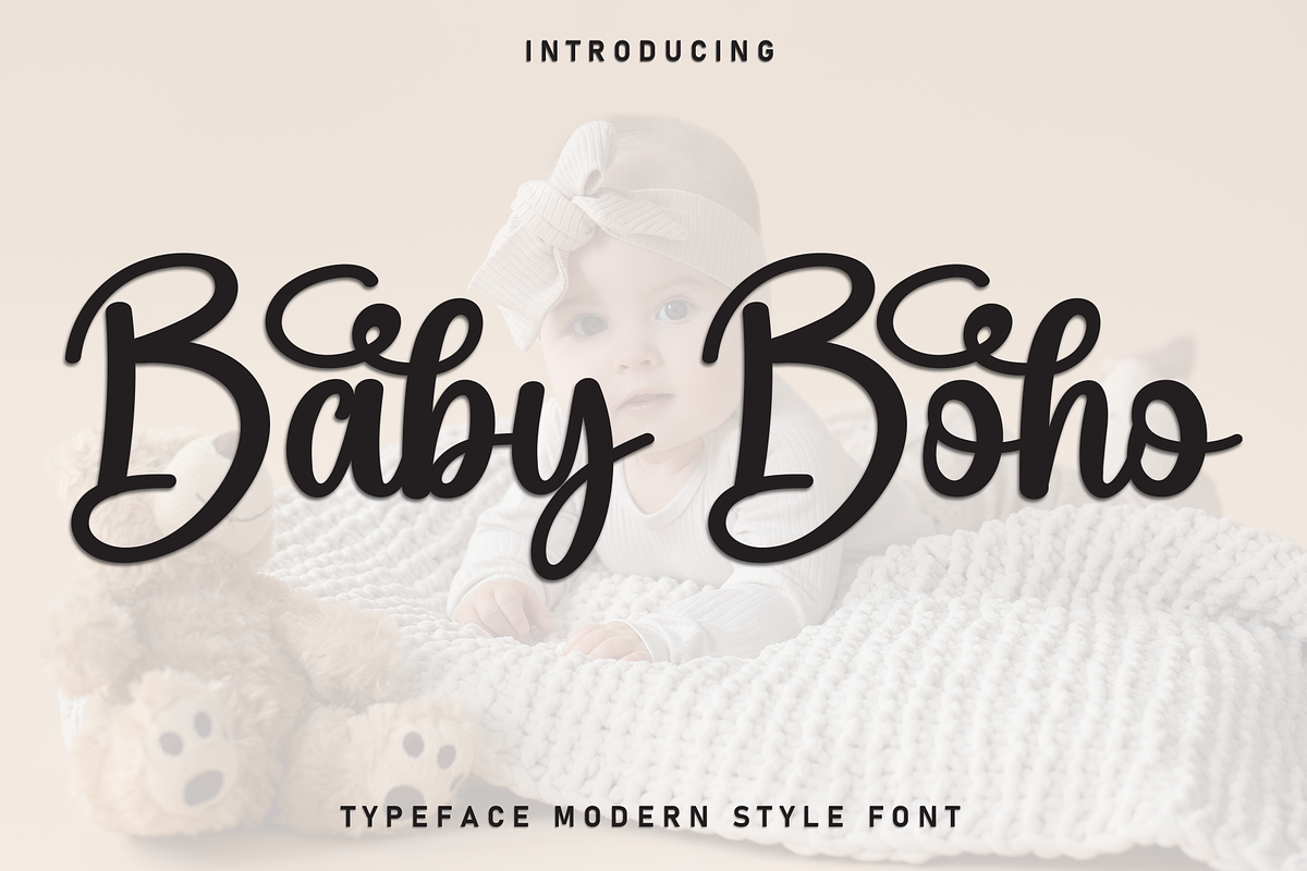 Baby Boho | Script Font, a Handwritten Font by Scratchones (Photo 1 of 9)