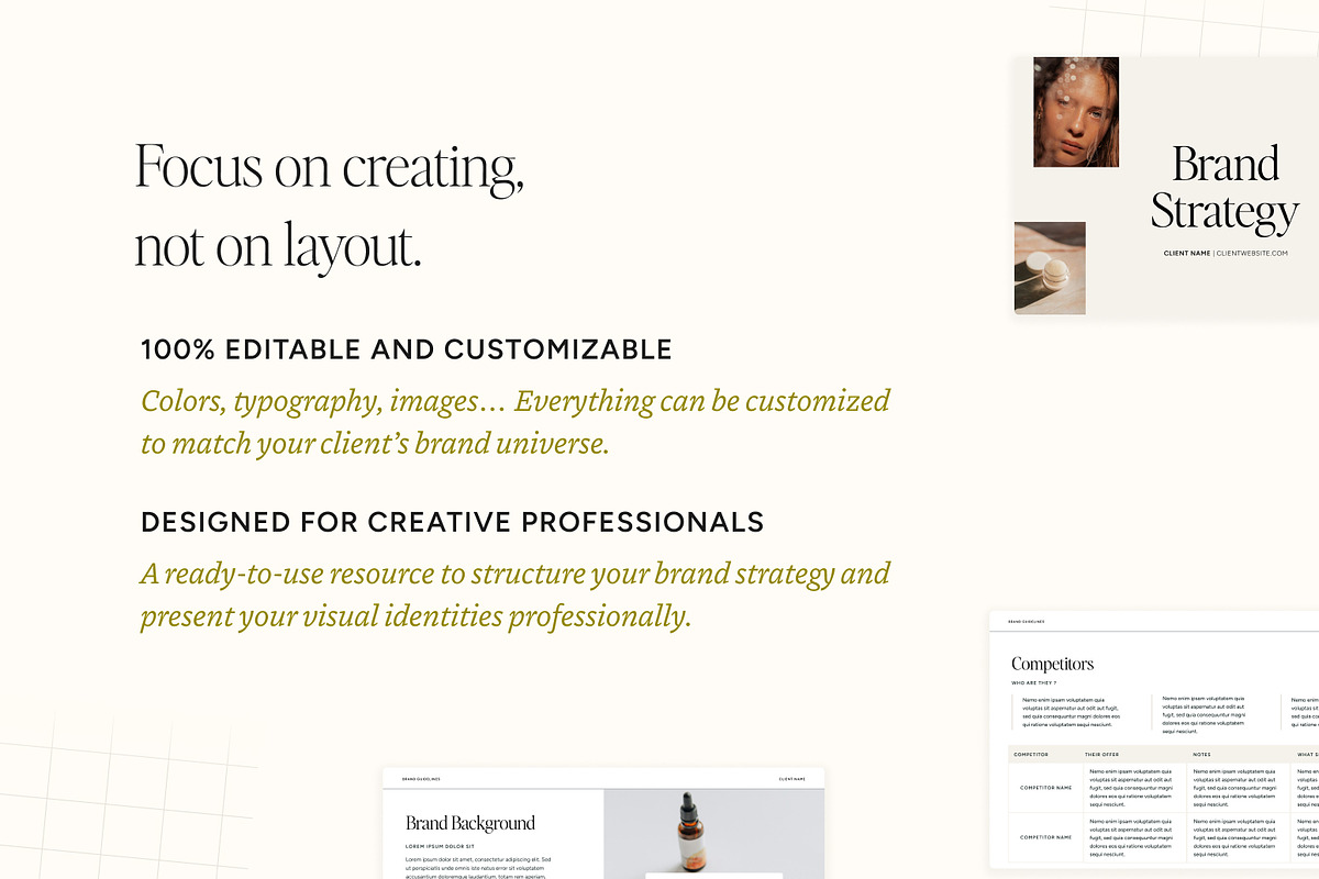 Brand Strategy Template, a Branding & Logo Template by MargauxQuercy (Photo 8 of 9)