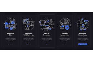 Urban design principles night mode, a Templates & Theme by IMG Visuals
