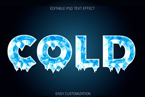 Glacial Freeze Bold Text Effect, a Templates & Theme by studiogstock
