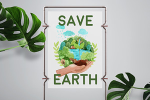 Save The Earth Watercolor Set