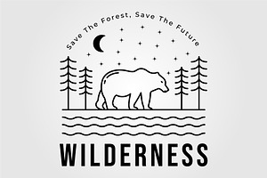 wild bear or wildlife grizzly logo, a Graphic by Rizkaarishandy_shop