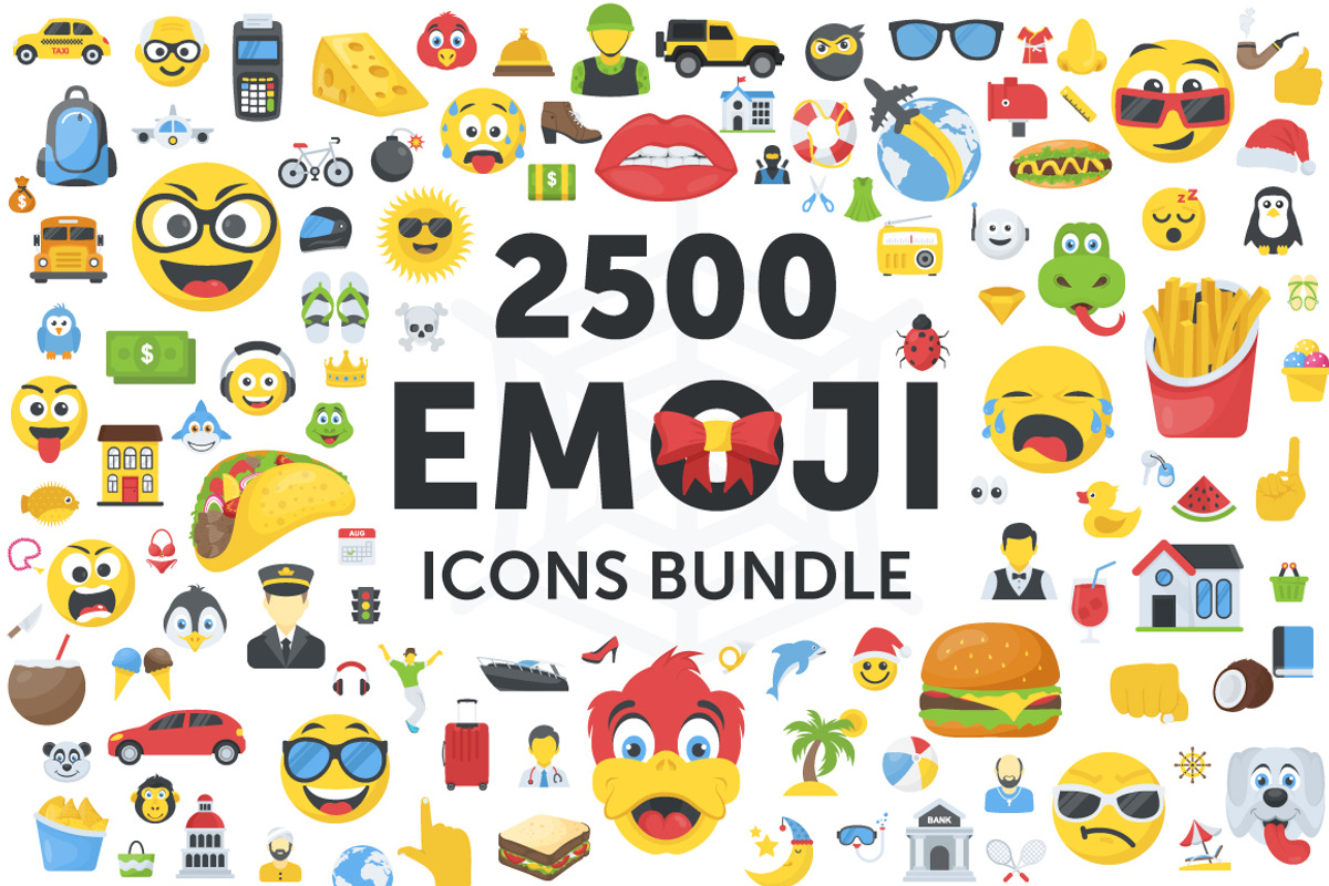 2500 Emoji Icons Bundle, an Emoji Icon by Vectors Market (Photo 1 of 5)