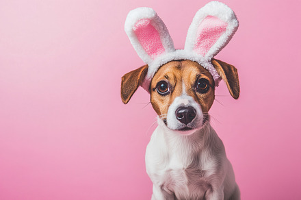 Jack russell terrier puppy easter, an Animal Photo by MistyDay