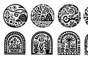 Vintage Fruits Folk Art, a Decorative Illustration by devastd (Thumbnail 10 of 27)