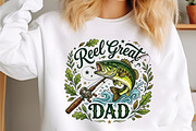 Retro Reel Great Dad Png Fishing Dad, a Seasonal Illustration by designcity5 (Thumbnail 2 of 4)