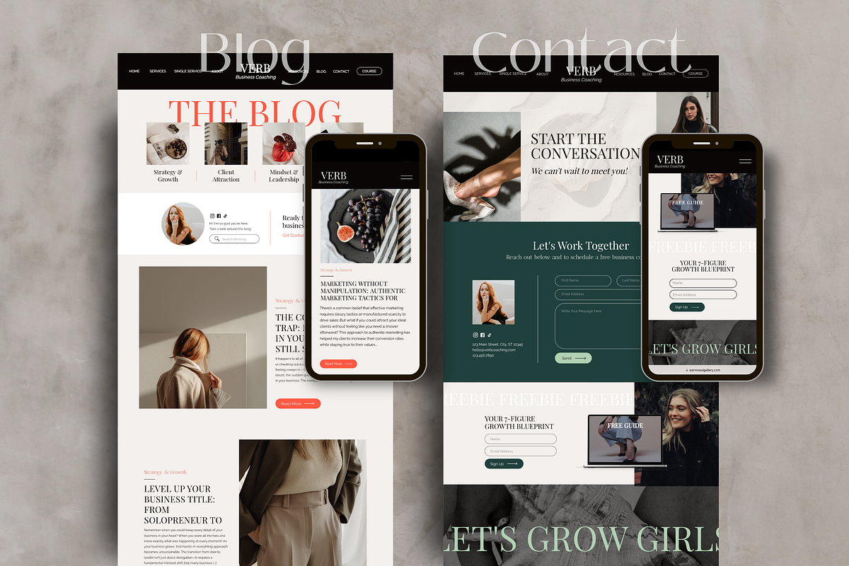 Showit Website Template Coach/Course, a Squarespace Template by Warmsoulgallery (Photo 7 of 10)