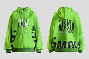 Hoodie Front & Back Mockups Mockup, a Hoody Mockup by Artnivora.Std