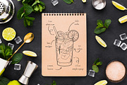 Cocktail Clipart PNG SVG, Bar Menu, an Object Illustration by ArtGiftsStudio (Thumbnail 2 of 3)