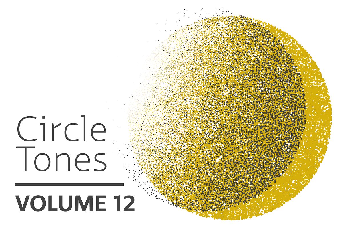 Circle Tones Vol. XII | 20 Vectors, a Texture Graphic by invisiblelayer (Photo 1 of 5)