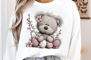Whimsical easter teddy bear clipart, an Illustration by SinaCreation (Thumbnail 7 of 11)