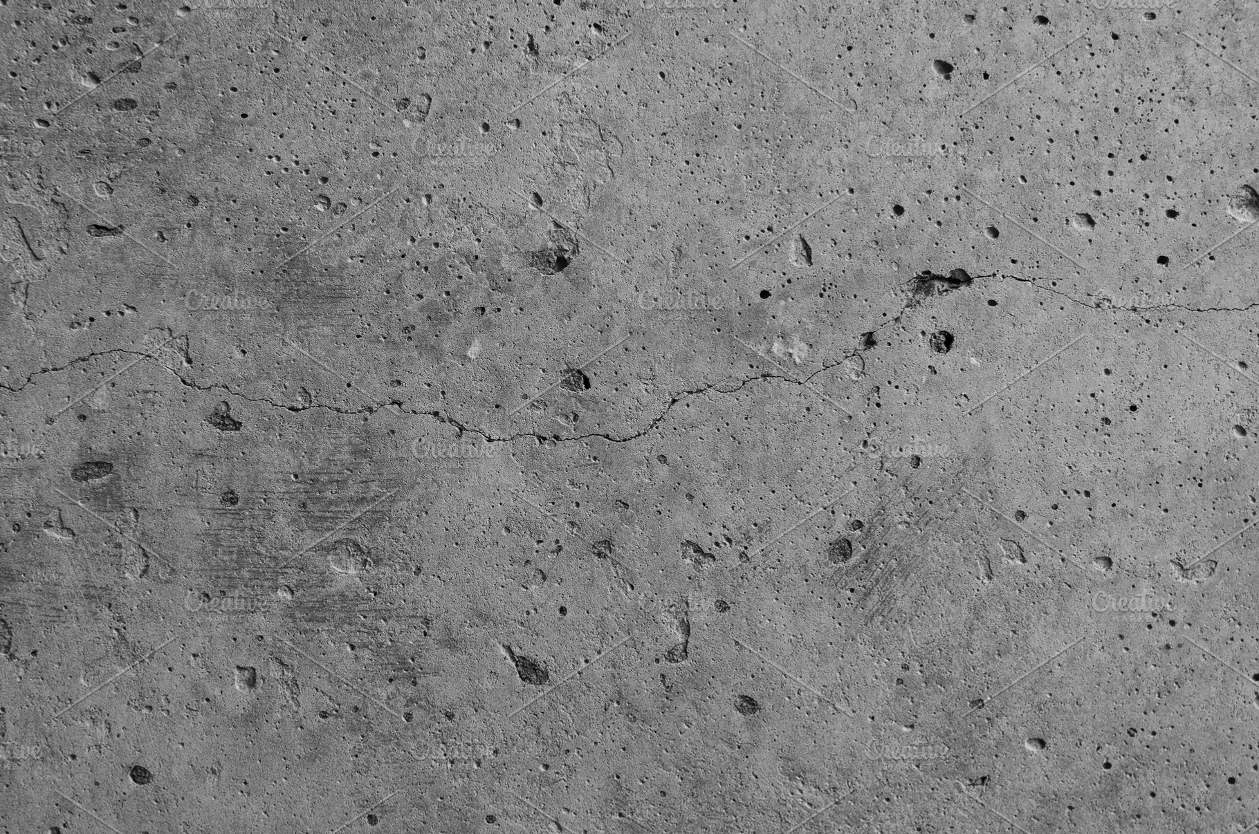 Concrete wall texture with cracks featuring abstract, aged, and ancient, an Abstract Photo by NickSorl Shop