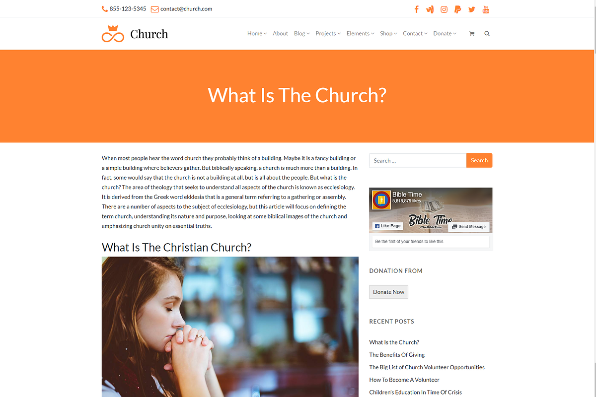 Church Religious WordPress Theme, a WordPress Template by Visualmodo (Photo 14 of 31)