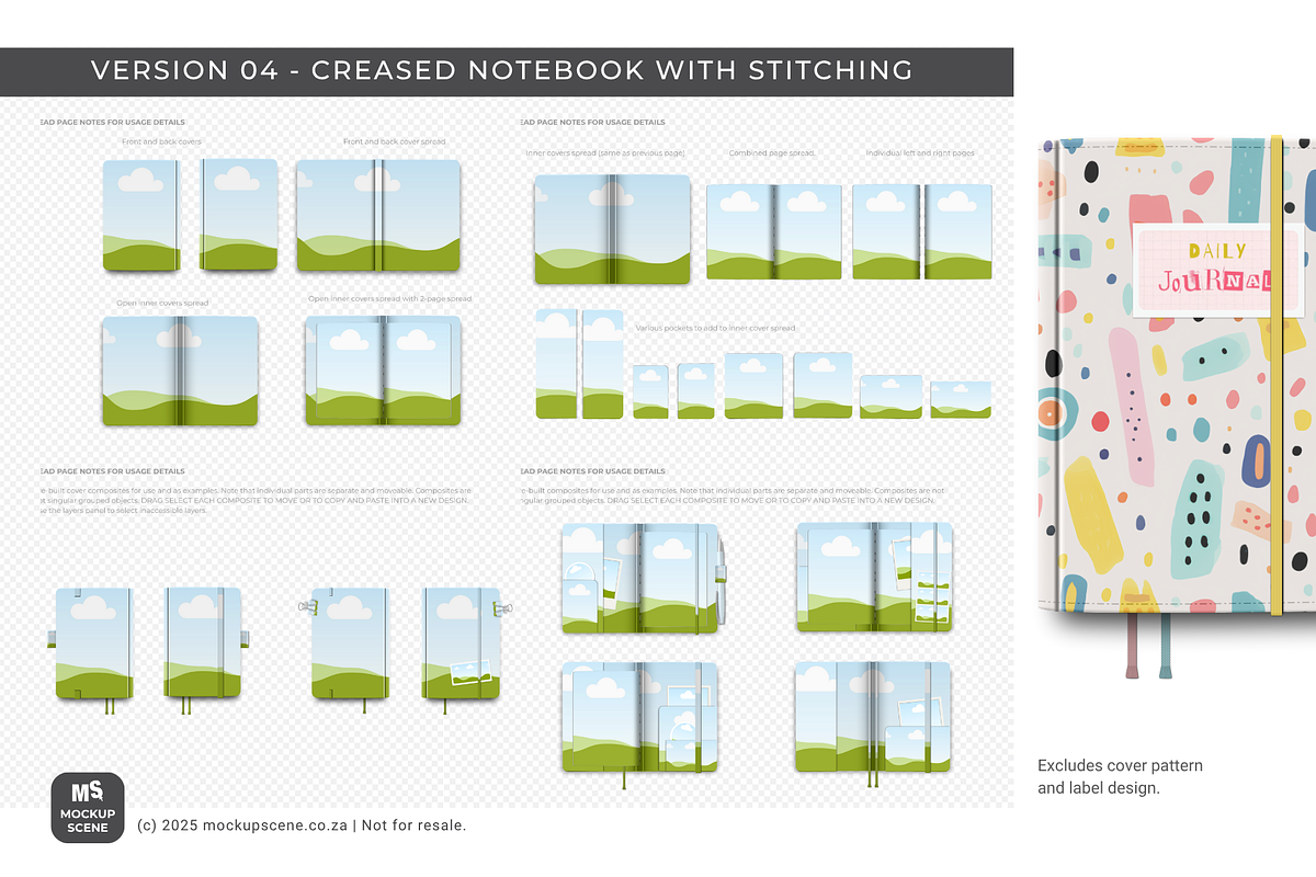 Assorted Notebooks Canva Mockup Set, a Books & Magazine Mockup by Mockup Scene (Photo 8 of 13)