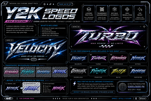 Chrome Tribal Logo Text Effects Y2K, a Layer Style Add-On by ZinetroN