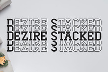 Dezire Stacked - Mirrored Font
