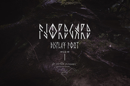 Fjordgard - Runic Display Font, a Font by Viktor Pushkarev