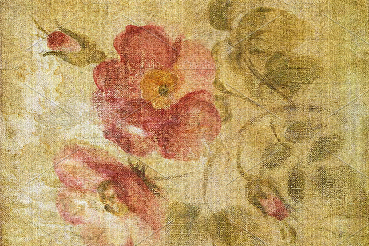 Vintage victorian floral antique set, a Texture Graphic by DidiArtWorld (Photo 5 of 5)