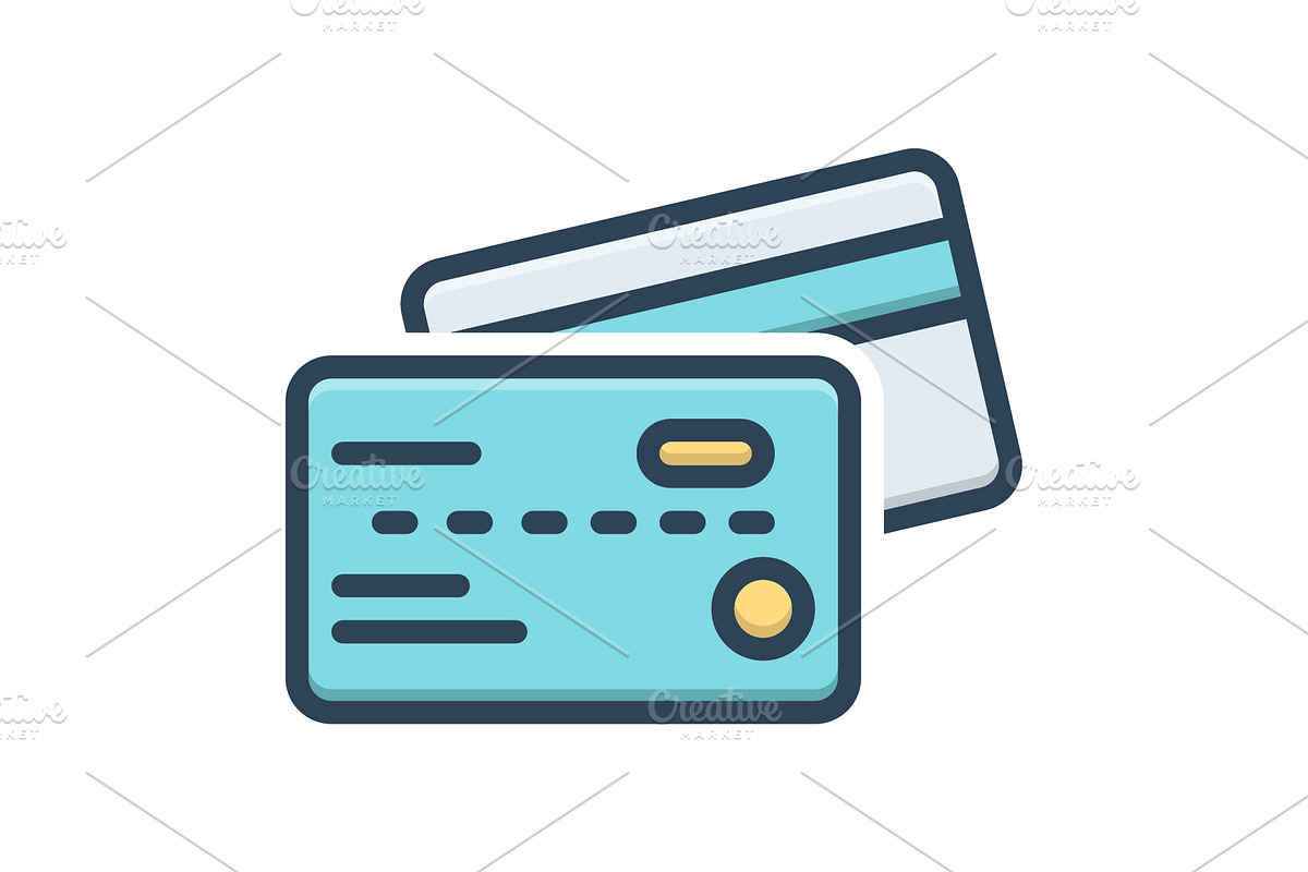 Credit card color icon, a Duotone Icon by Creative priyanka