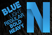 BroshK4-Blue, a Sans Serif Font by glukfonts (Thumbnail 1 of 5)
