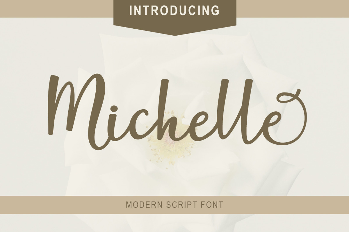 Michelle Script, a Script Font by MSG Studio