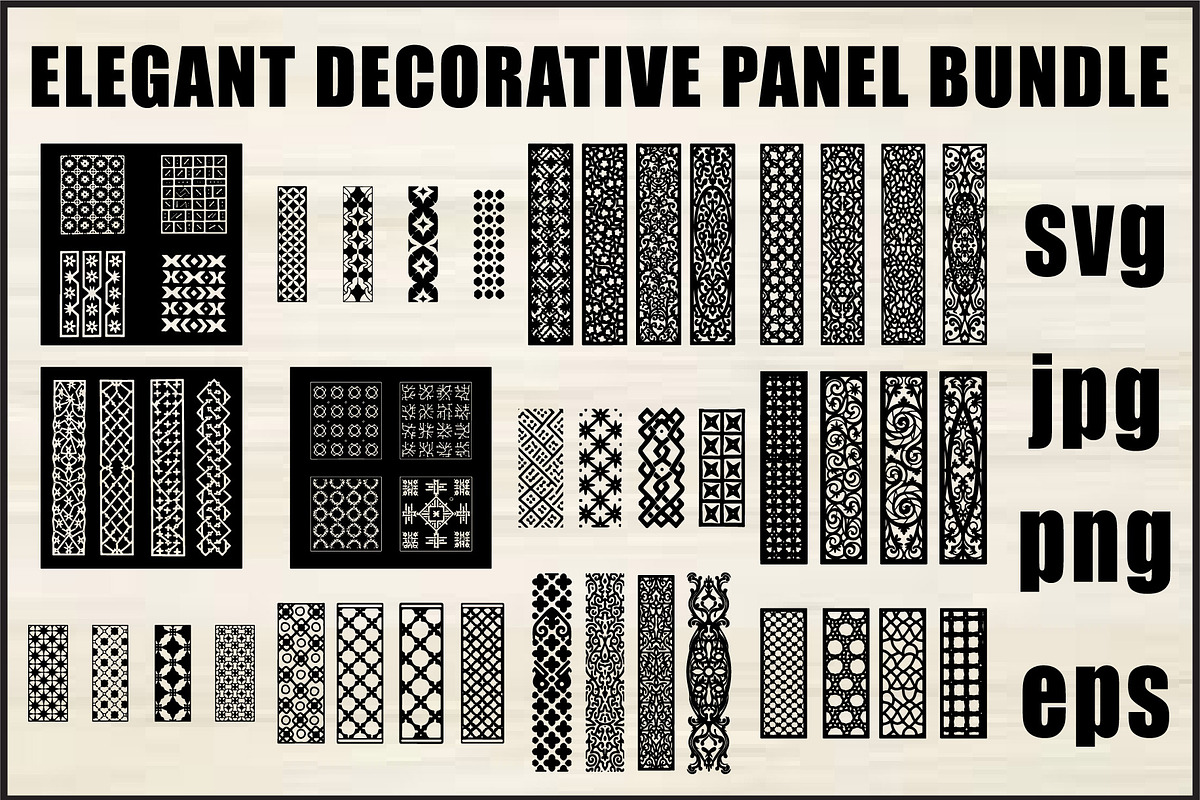 Laser Cut Panel Bundle, an Object Graphic by Designer_Momina (Photo 1 of 13)