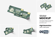 Sticker Mockup, a Product Mockup by bimockup (Thumbnail 1 of 6)