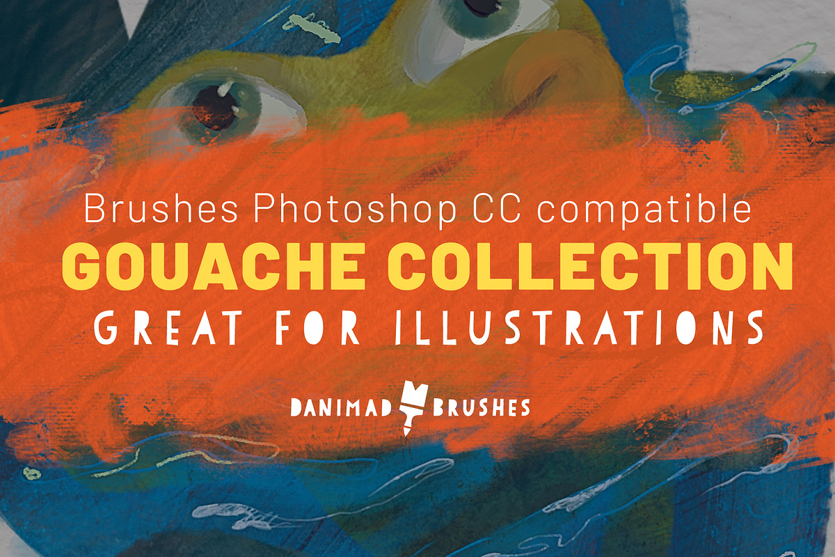 The Gouache Collection Brushes, a Brush Add-On by DaniMad Brushes (Photo 1 of 6)