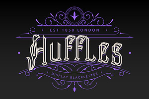 Huffles - Display Blackletter Font