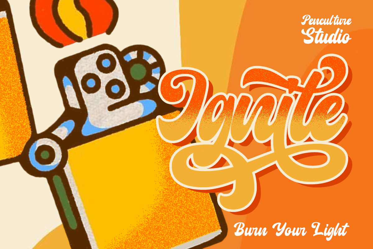 Radiant Pulse Font, a Script Font by Pen Culture (Photo 2 of 12)