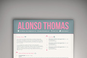Bubblegum CV/Resume + Business Card, a Resume Template by Valeur Design (Thumbnail 1 of 6)