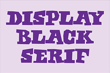 Display Black Serif Font