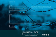 Photographer One Page Website PSD, a Landing Page Template by PRtopdesign (Thumbnail 4 of 4)