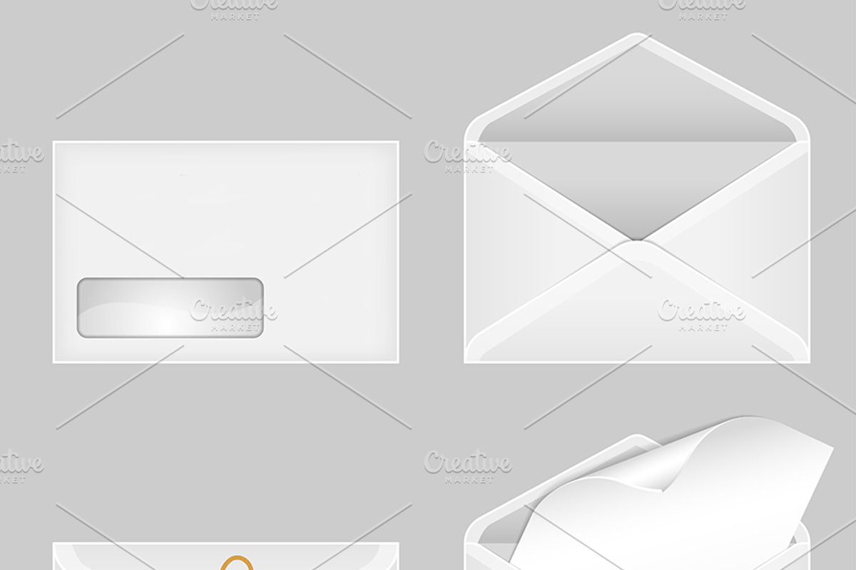Envelopes and Sheets of Paper, a Technology Illustration by TAlex (Photo 5 of 7)